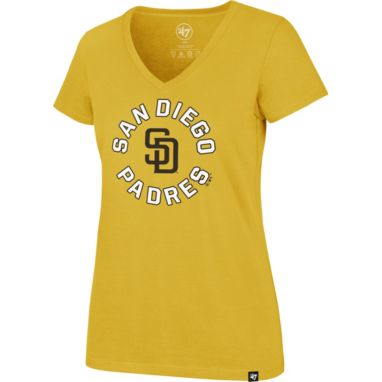 sorry, '47 Women's San Diego Padres Gold Ultra Rival V-Neck T-Shirt is currently out of stock