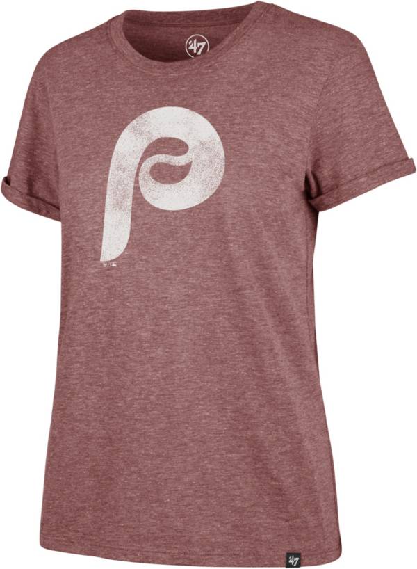 ‘47 Women's Philadelphia Phillies Red Throwback Hero T-Shirt