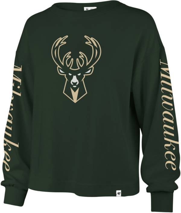 '47 Women's Milwaukee Bucks Green Long Sleeve T-Shirt