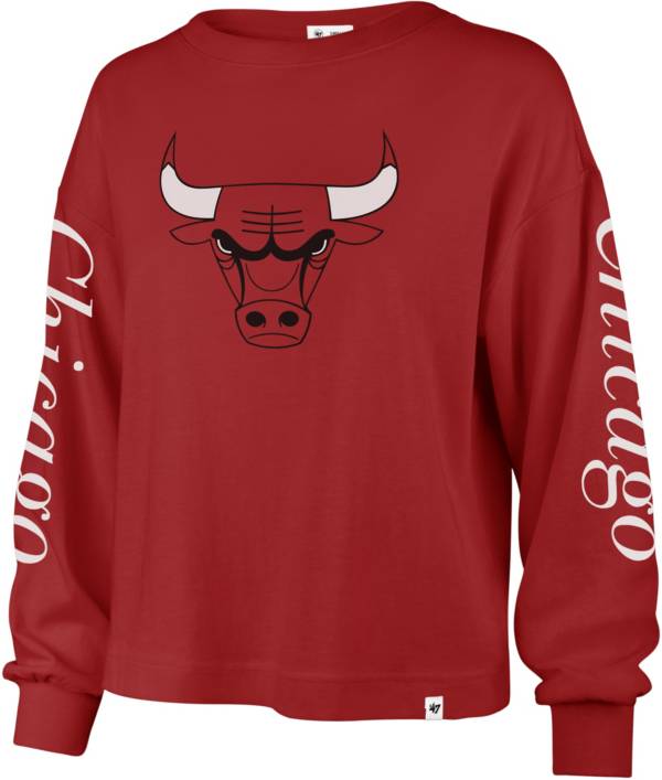 '47 Women's Chicago Bulls Red Long Sleeve T-Shirt