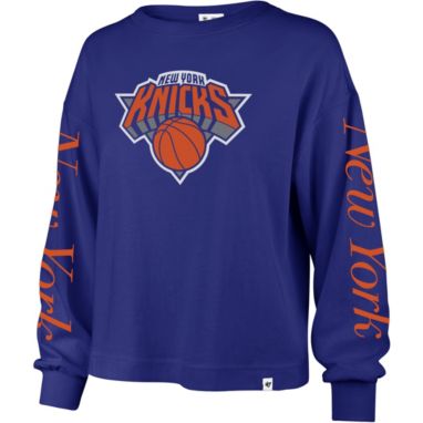 sorry, '47 Women's New York Knicks Blue Long Sleeve T-Shirt is currently out of stock