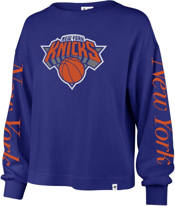 '47 Women's New York Knicks Blue Long Sleeve T-Shirt