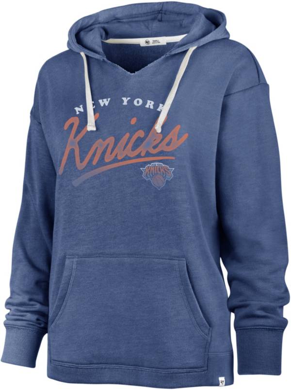 '47 Women's New York Knicks Blue Cross Script Hoodie