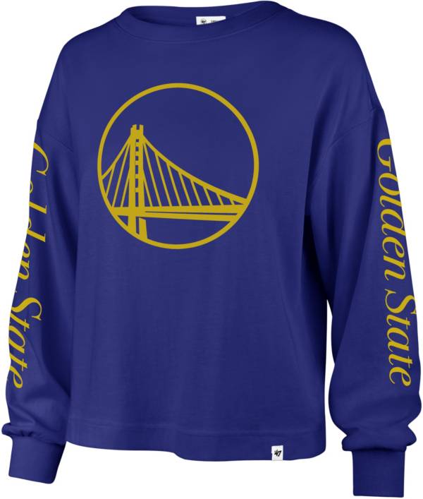 '47 Women's Golden State Warriors Blue Long Sleeve T-Shirt