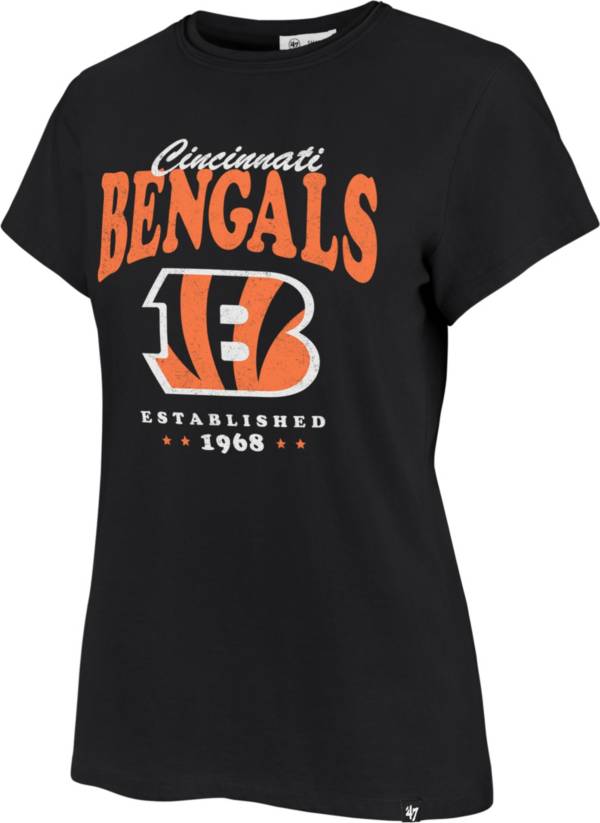 ‘47 Women's Cincinnati Bengals Rally Cry Throwback Black T-Shirt