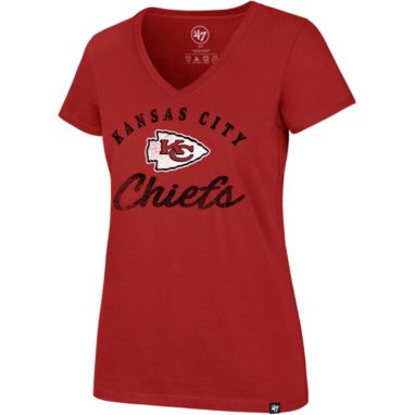 sorry, ‘47 Women's Kansas City Chiefs Red Script Rival V-Neck T-Shirt is currently out of stock