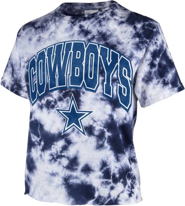 47 Women's Dallas Cowboys Tie Dye Tubular Cropped T-Shirt