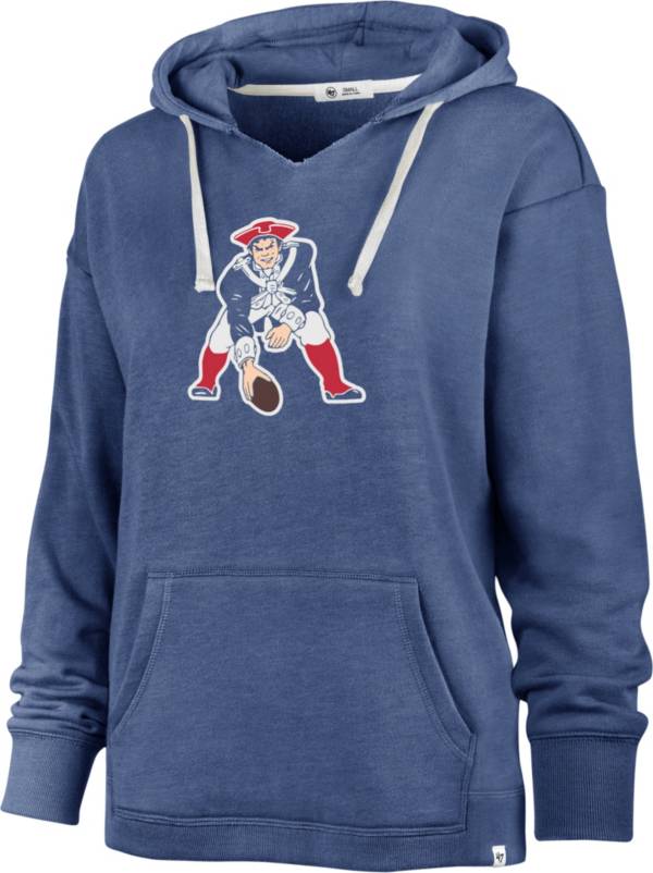 '47 Women's New England Patriots Navy Throwback Emerson Hoodie