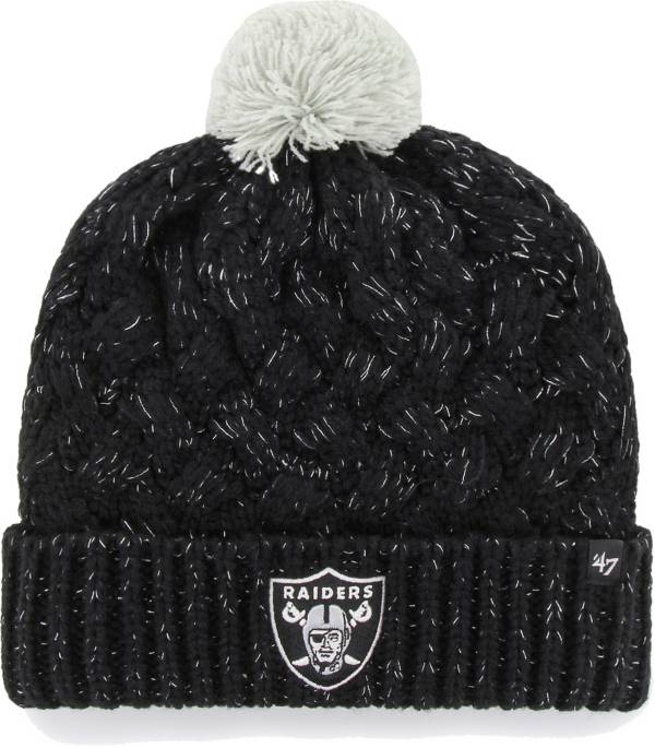 '47 Women's Las Vegas Raiders Black Cuffed Fiona Knit Beanie