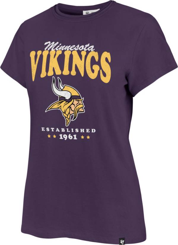 ‘47 Women's Minnesota Vikings Rally Cry Throwback Purple T-Shirt product image