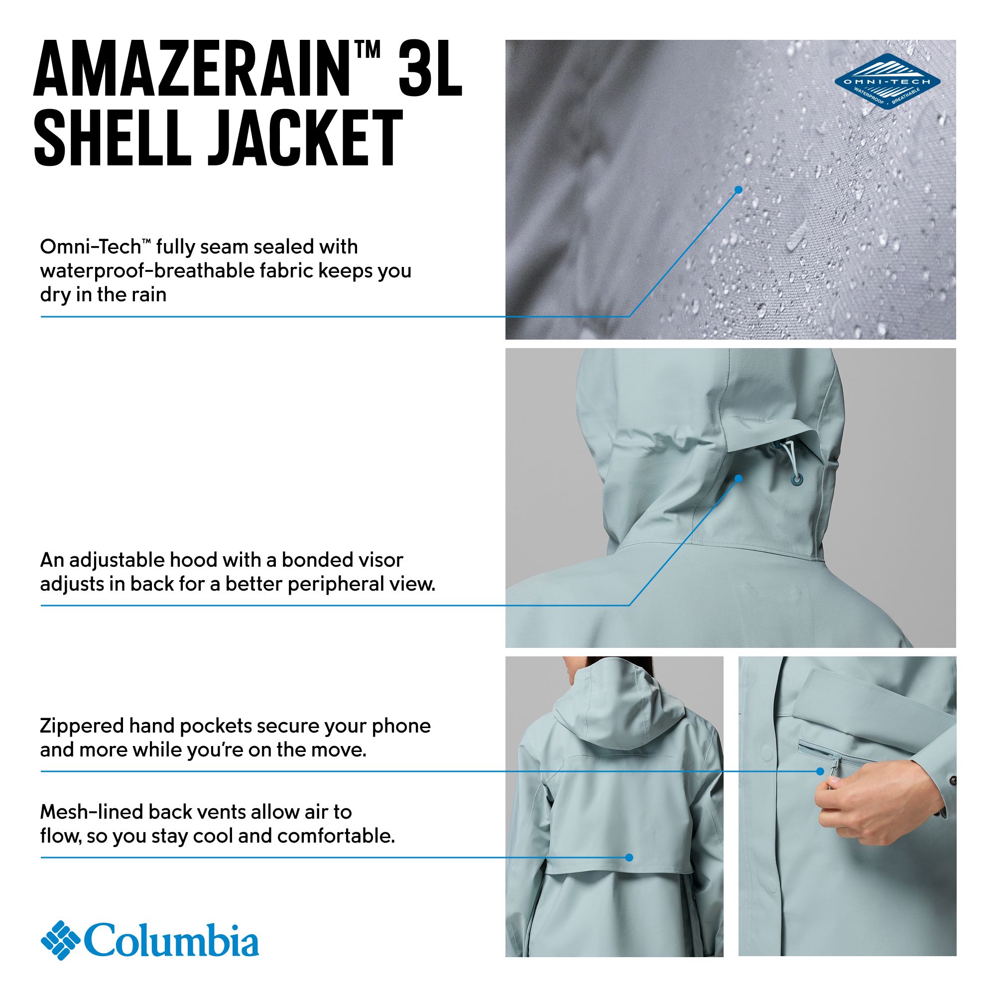 Columbia Women's Amaze Rain 3L Shell Jacket product image