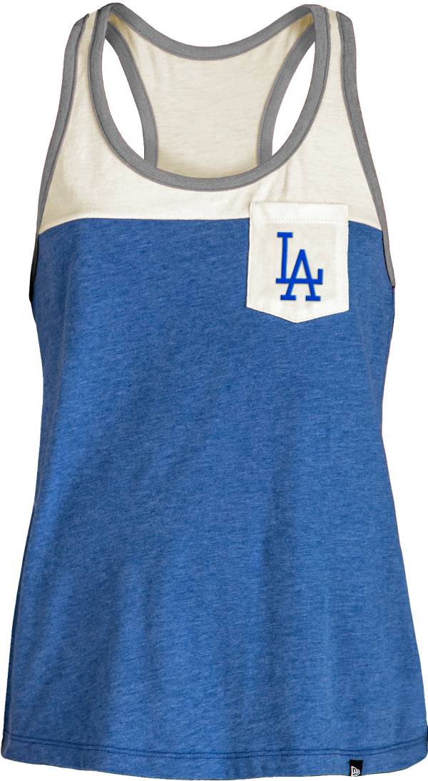 New Era Los Angeles Dodgers Blue Tri-Blend Tank Top