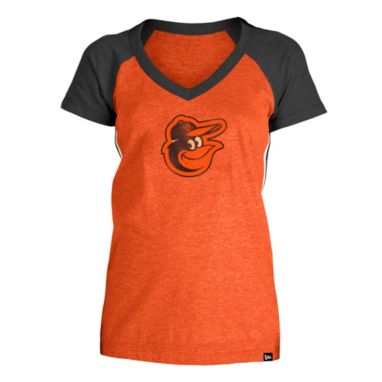 sorry, 5th & Ocean Women's Baltimore Orioles Orange Raglan Tri-blend V-Neck T-Shirt is currently out of stock