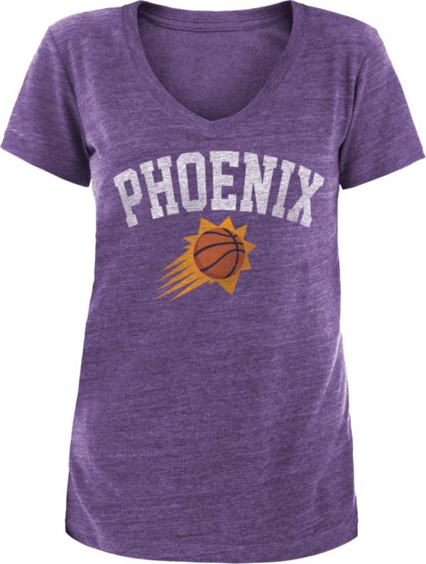 5th & Ocean Women's Phoenix Suns Purple V-Neck T-Shirt