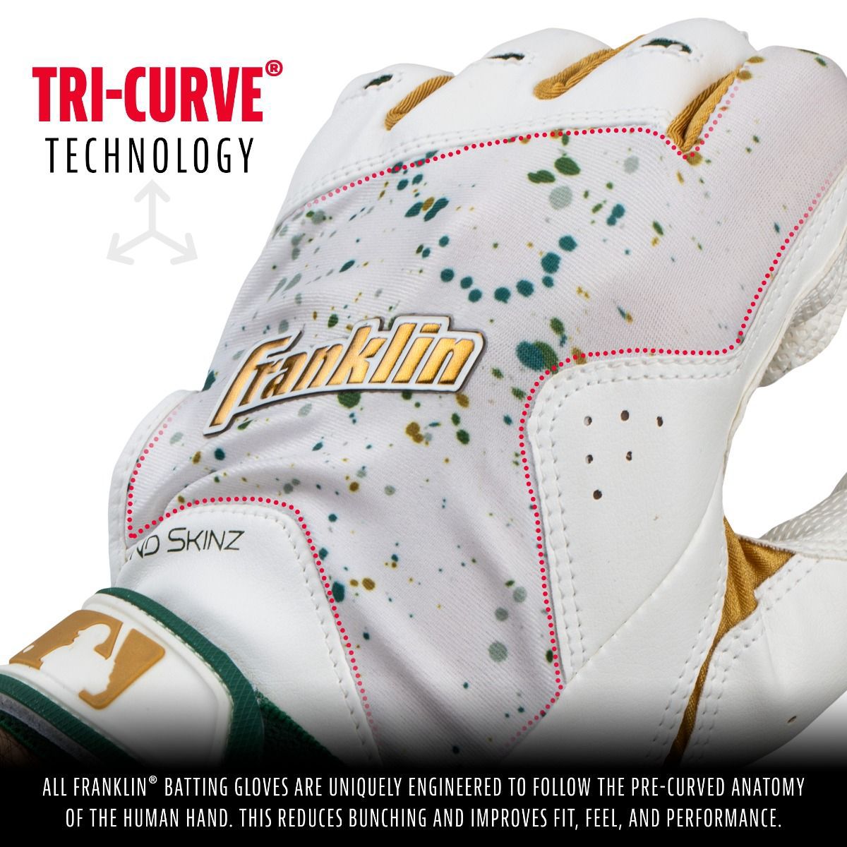 Franklin Youth 2nd-Skinz Drip Batting Gloves product image