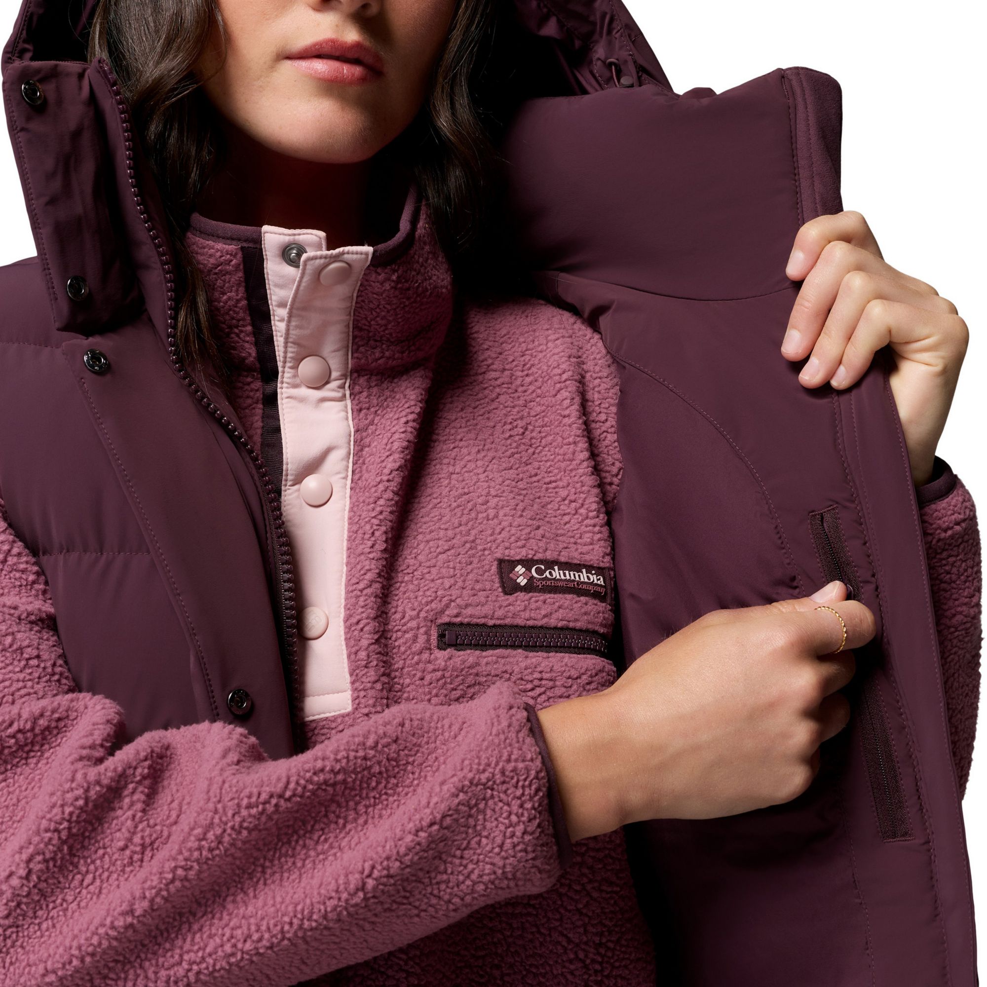 Columbia Women's Amaze Puff Mid Hooded Vest product image