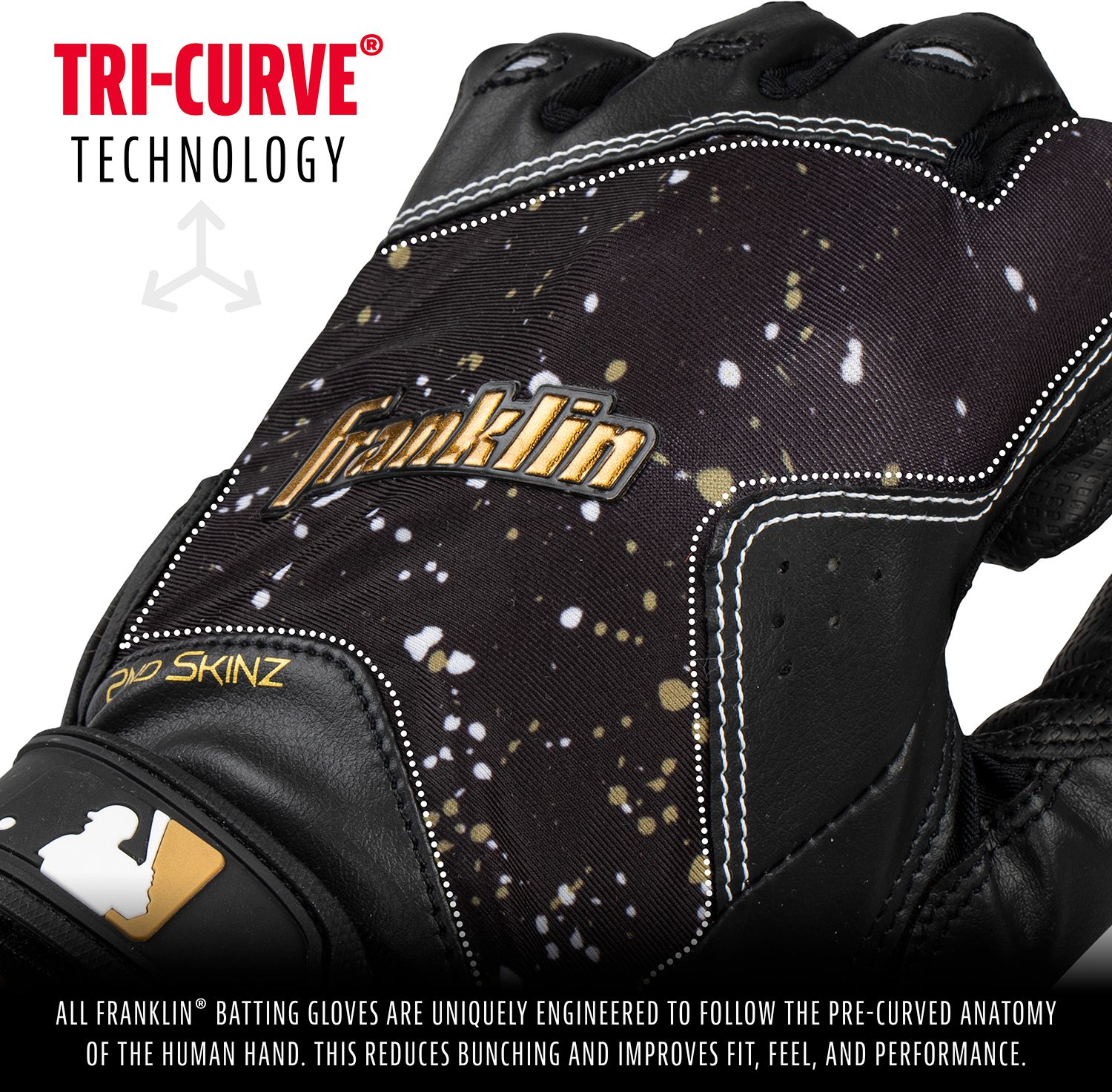 Franklin Adult 2nd-Skinz Drip Batting Gloves product image