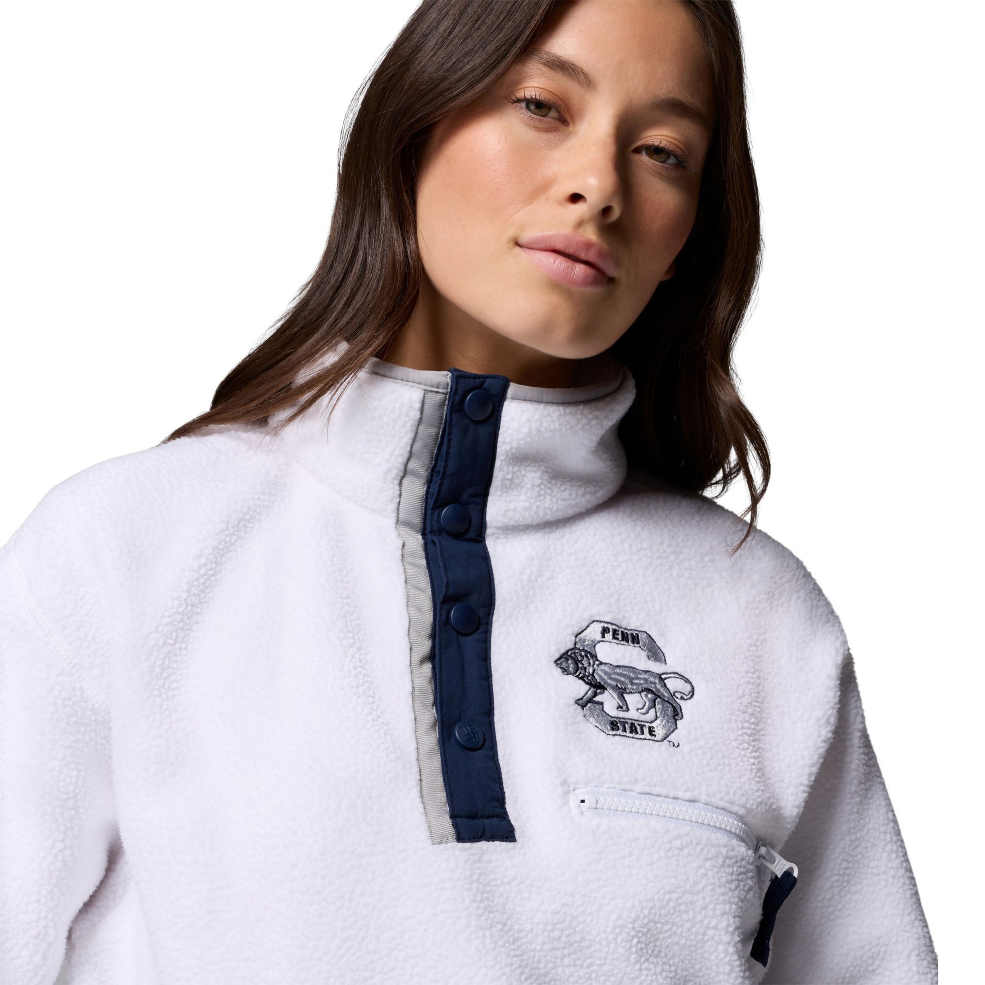 Columbia Women's Penn State Nittany Lions Helvetia Half Snap Fleece ...