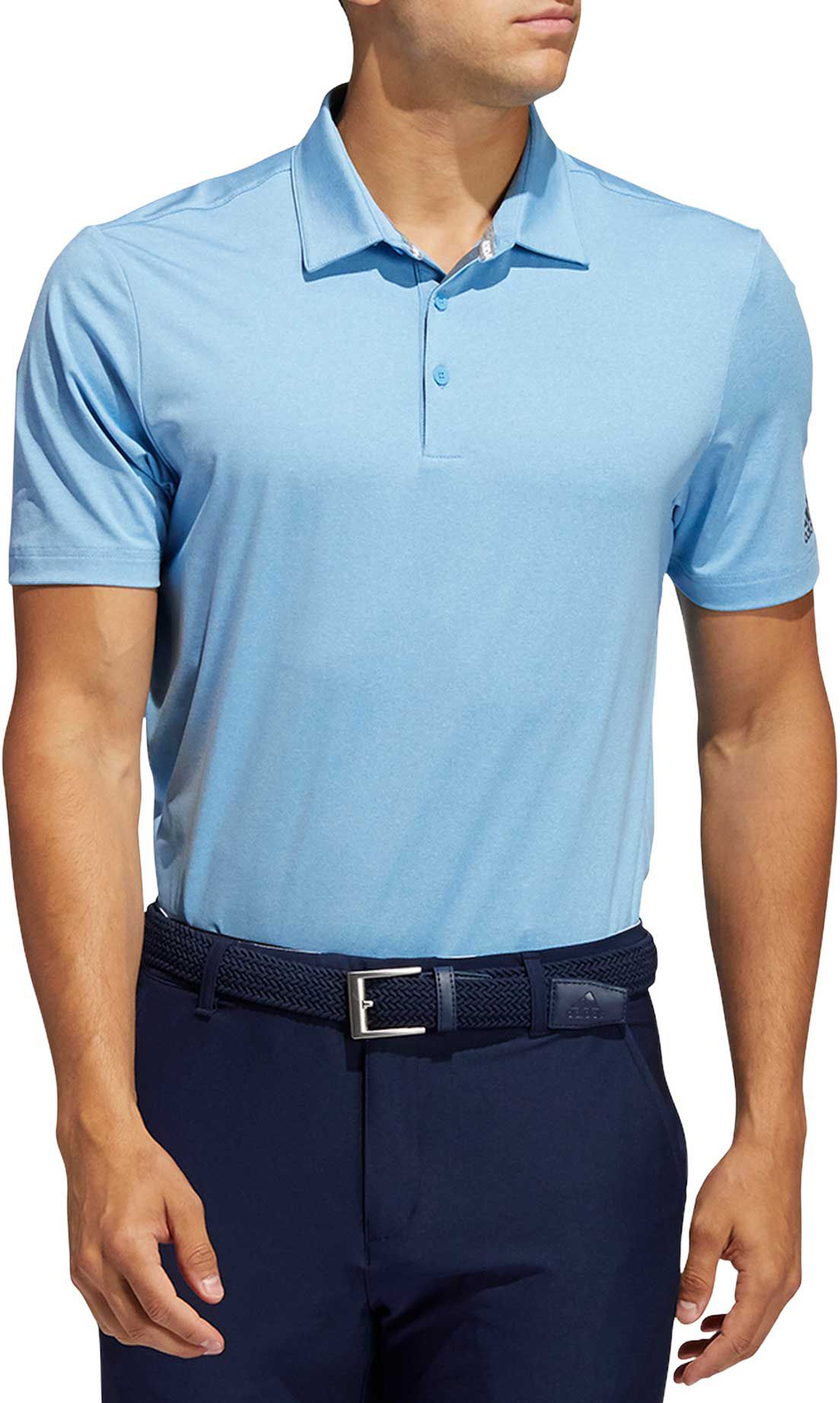 adidas men's ultimate365 heather golf polo