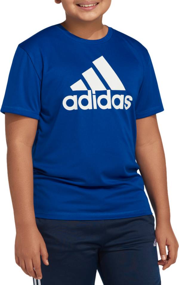 adidas Boys' Short Sleeve AEROREADY Performance Logo T-Shirt