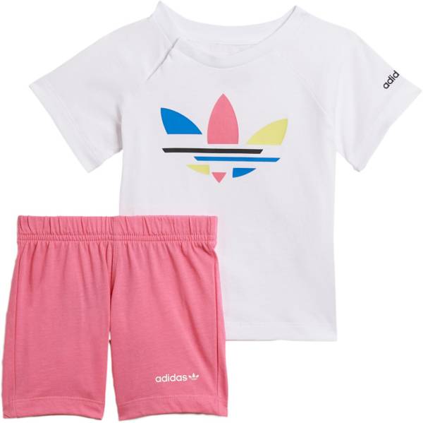 adidas Toddler Girls' Adicolor Shorts and T-Shirt Set