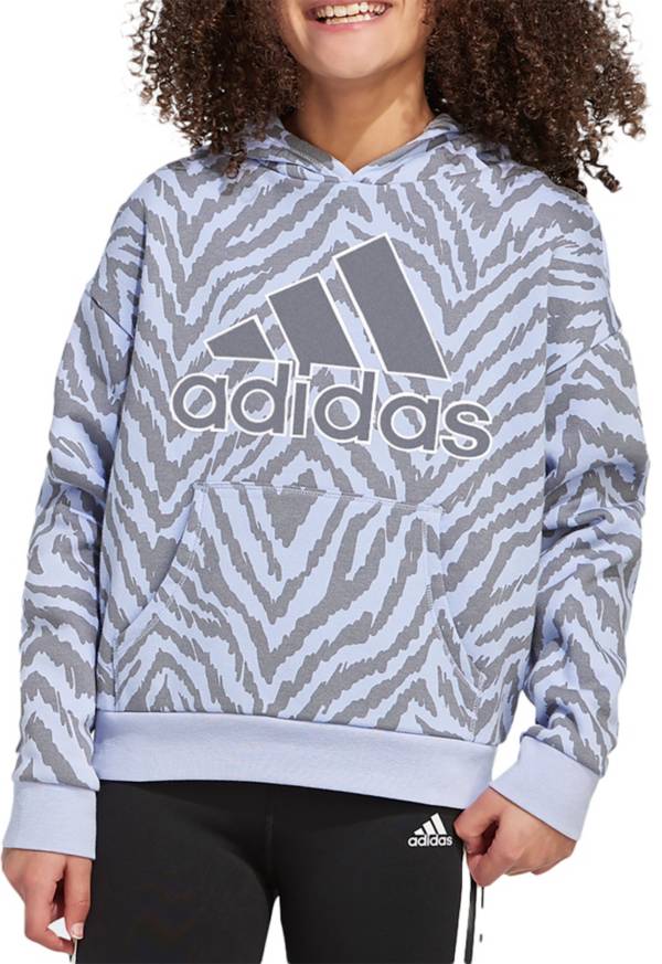 adidas Girls' All Over Fleece Pullover product image