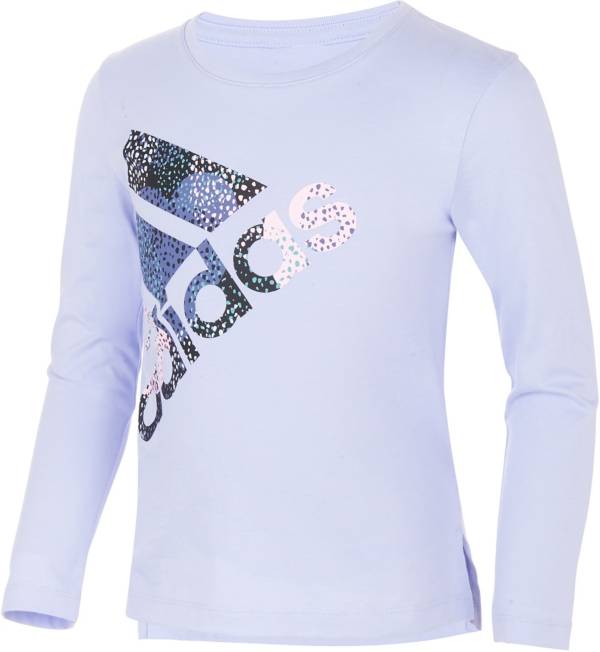 Morse code Mediterranean Sea leave adidas Girls' Long Sleeve Graphic T-Shirt | Dick's Sporting Goods