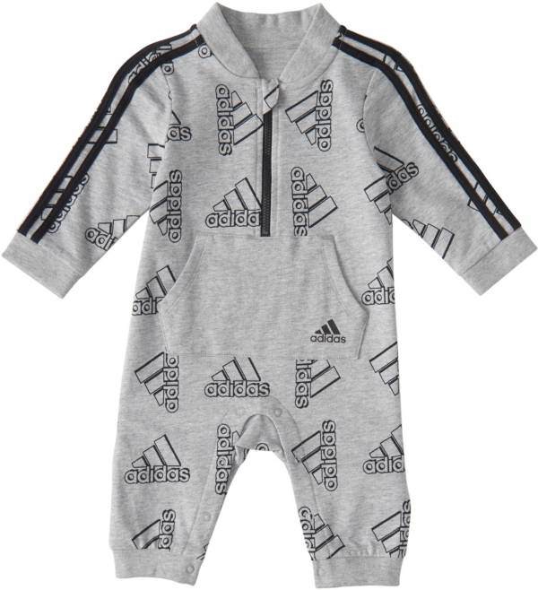 Adidas Boys' Infant Long Sleeve Zip Front Printed Track Suit Coveralls product image