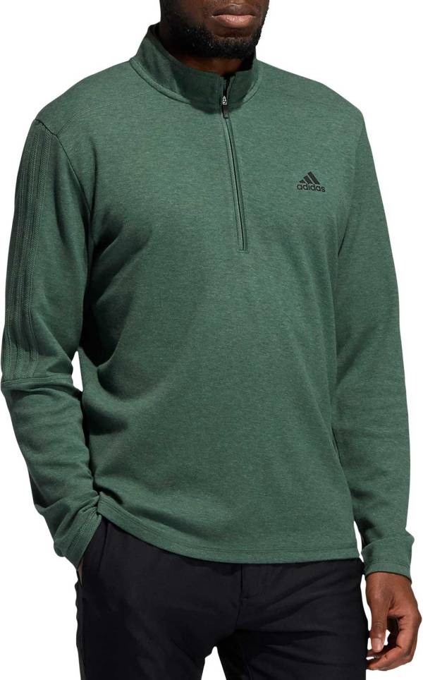 adidas Men's 3-Stripes Quarter Zip Golf Pullover
