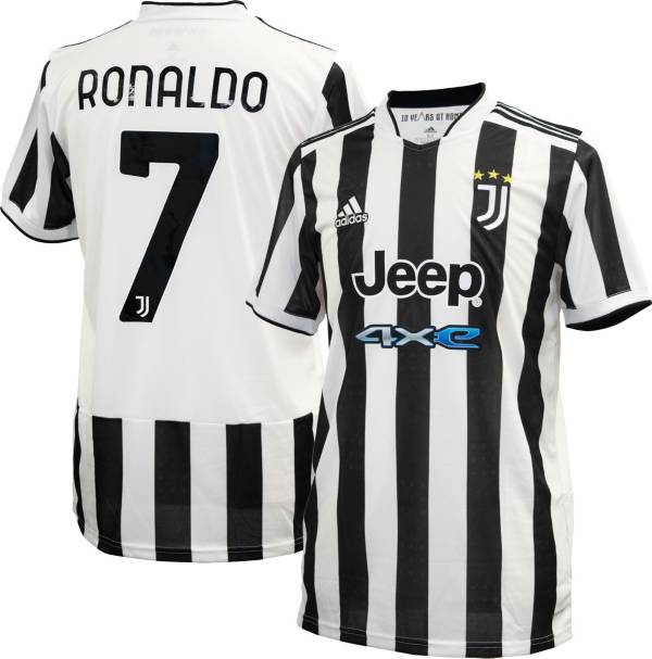 adidas Youth Juventus '21 Cristiano Ronaldo #7 Home Replica Jersey