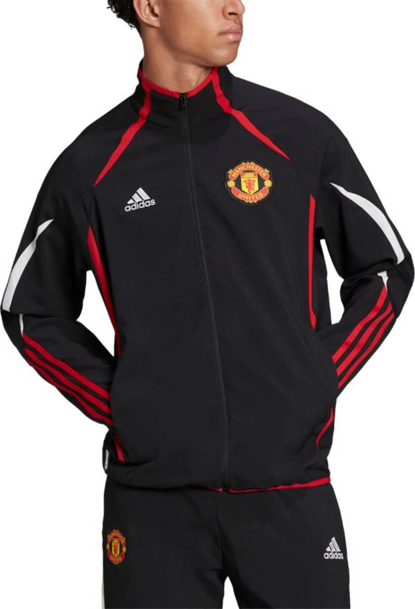 adidas Manchester United Teamgeist Black Jacket