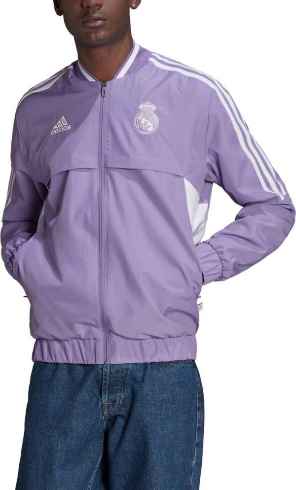 adidas Real Madrid '22 Anthem Purple Track Jacket product image