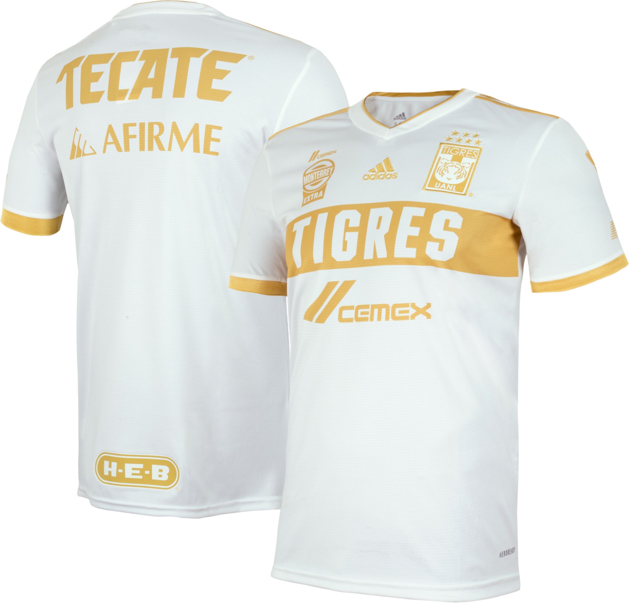 tigres white and gold jersey