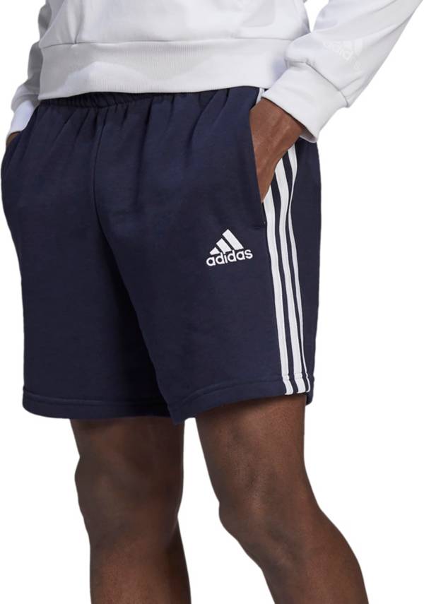adidas Men's Essentials French Terry 3-Stripes Shorts | Dick's Sporting