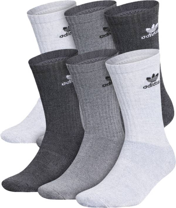 adidas Originals Men's Trefoil Crew Socks - 6 Pack | Dick's Sporting Goods