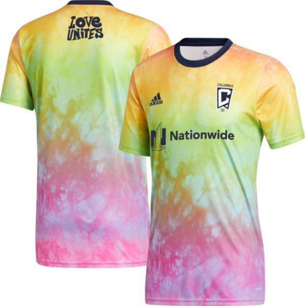 adidas Men's Columbus Crew Tie-Dye Pride Jersey