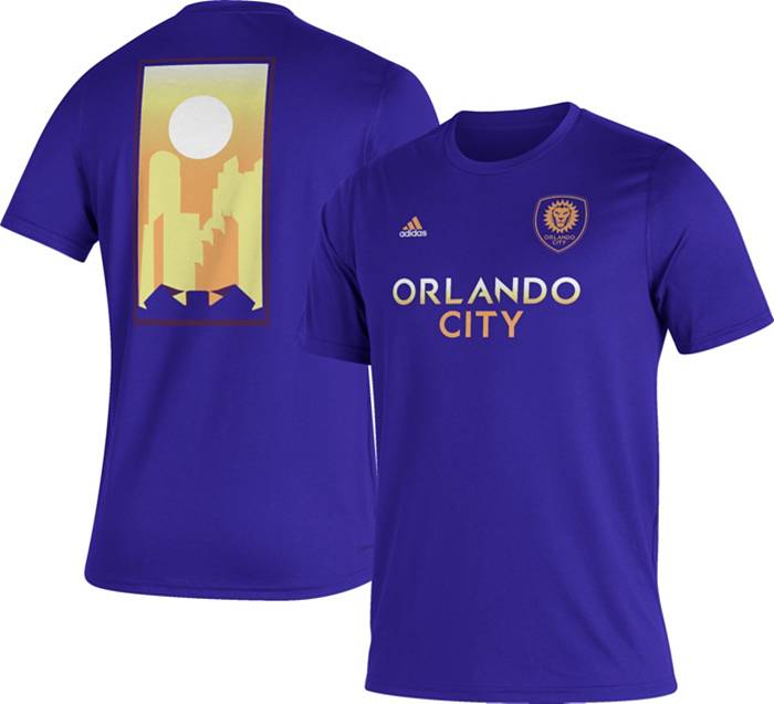 Adidas MLS Jersey Orlando City Team Purple w/Purple Collar sz S