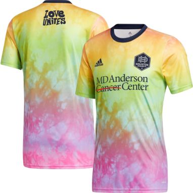 sorry, adidas Men's Houston Dynamo Tie-Dye Pride Jersey is currently out of stock