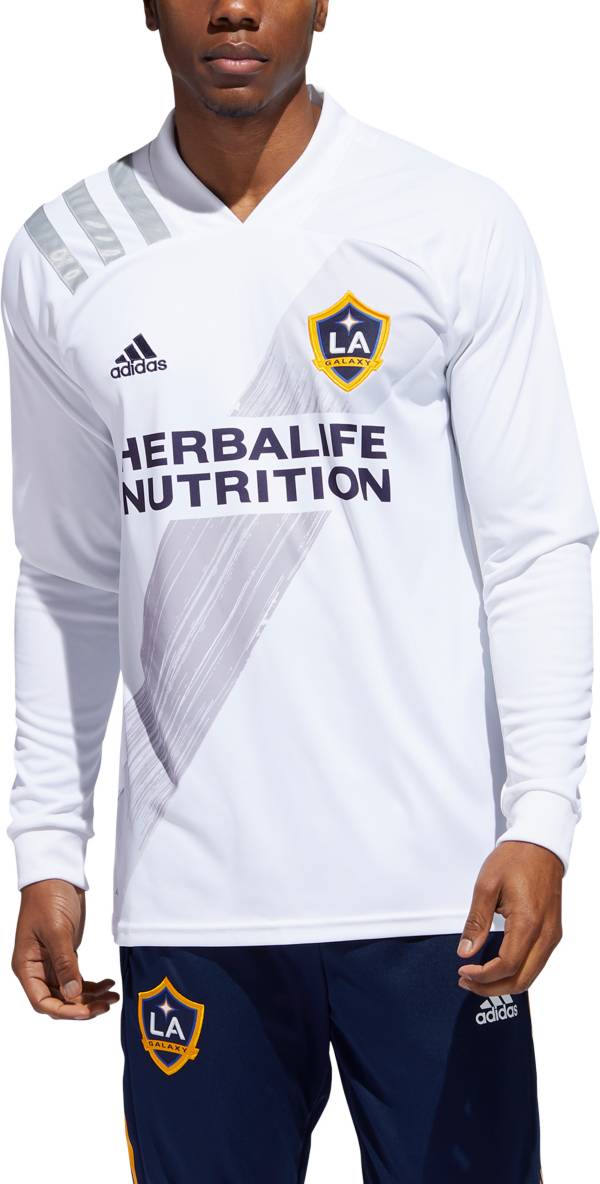 adidas Men's Los Angeles Galaxy '20-'21 Pirimary Replica Long Sleeve Jersey