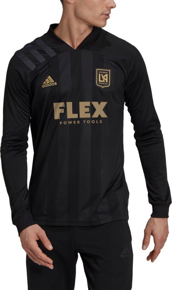 adidas Men's Los Angeles FC '20-'21 Primary Replica Long Sleeve Jersey