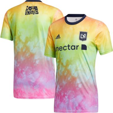 sorry, adidas Men's Los Angeles FC Tie-Dye Pride Jersey is currently out of stock