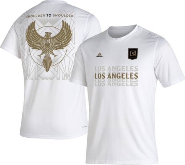 adidas Los Angeles FC '22 White Jersey Hook T-Shirt | Sporting Goods
