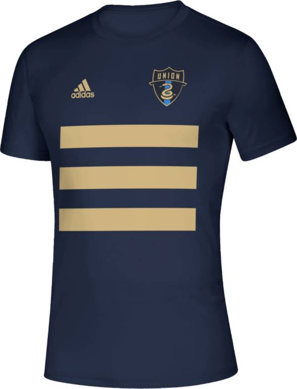 adidas Men's Philadelphia Union 3SL Navy T-Shirt