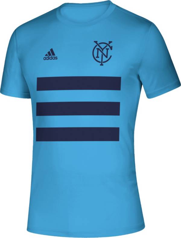 adidas Men's New York City FC 3SL Blue T-Shirt product image