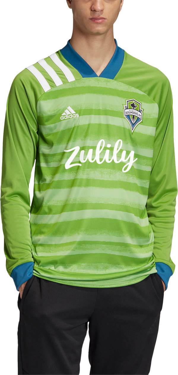 adidas Men's Seattle Sounders '21-'22 Primary Long Sleeve Replica Jersey