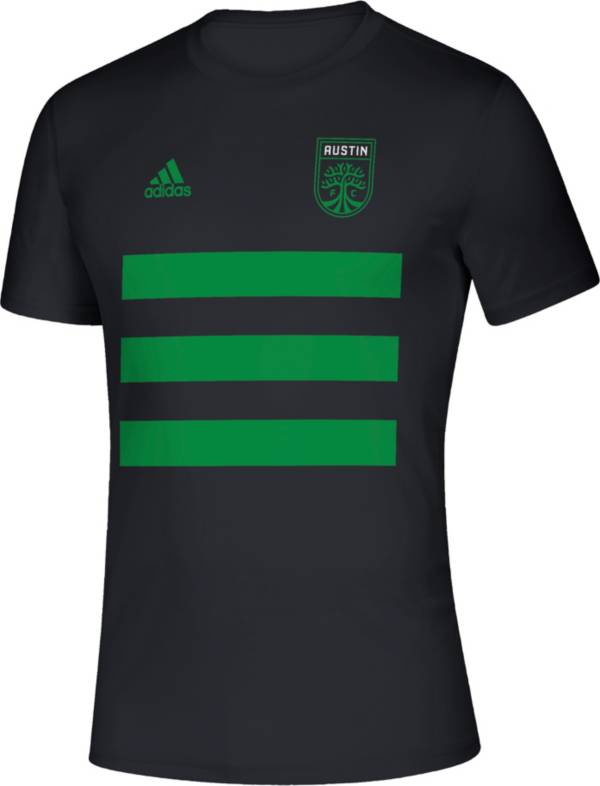 adidas Men's Austin FC 3SL Black T-Shirt