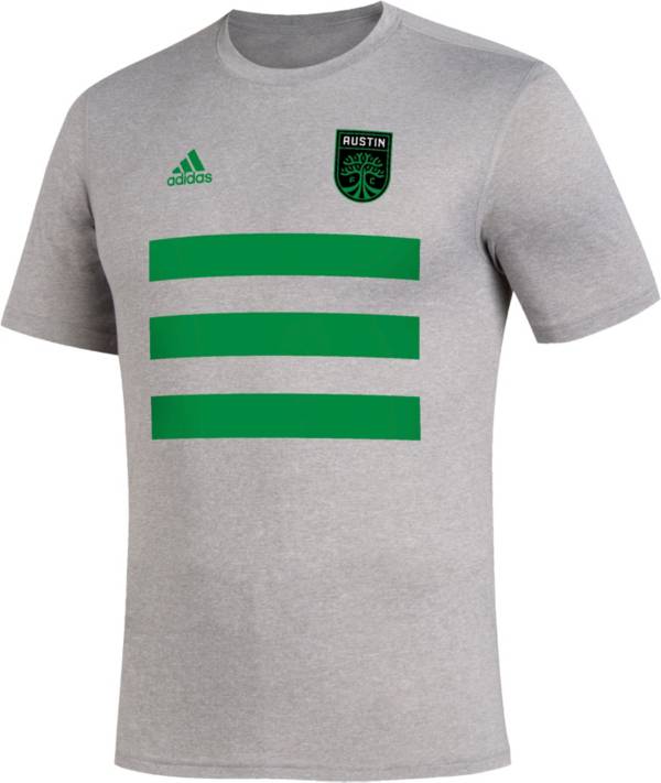 adidas Men's Austin FC Creator Pitch Heather Grey T-Shirt