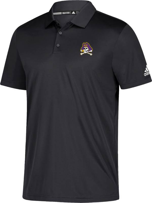 Men's adidas Charcoal ECU Pirates Select Golf Polo