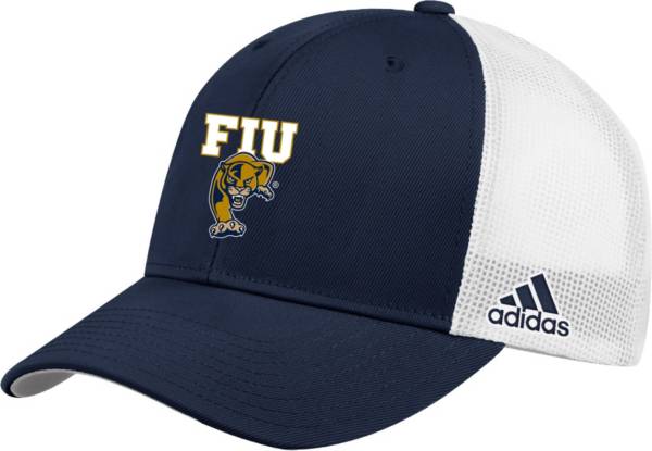 adidas Men's FIU Golden Panthers Blue Adjustable Trucker Hat