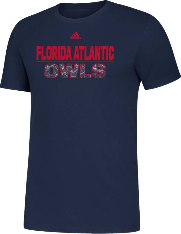 adidas Men's Florida Atlantic Owls Blue Amplifier T-Shirt